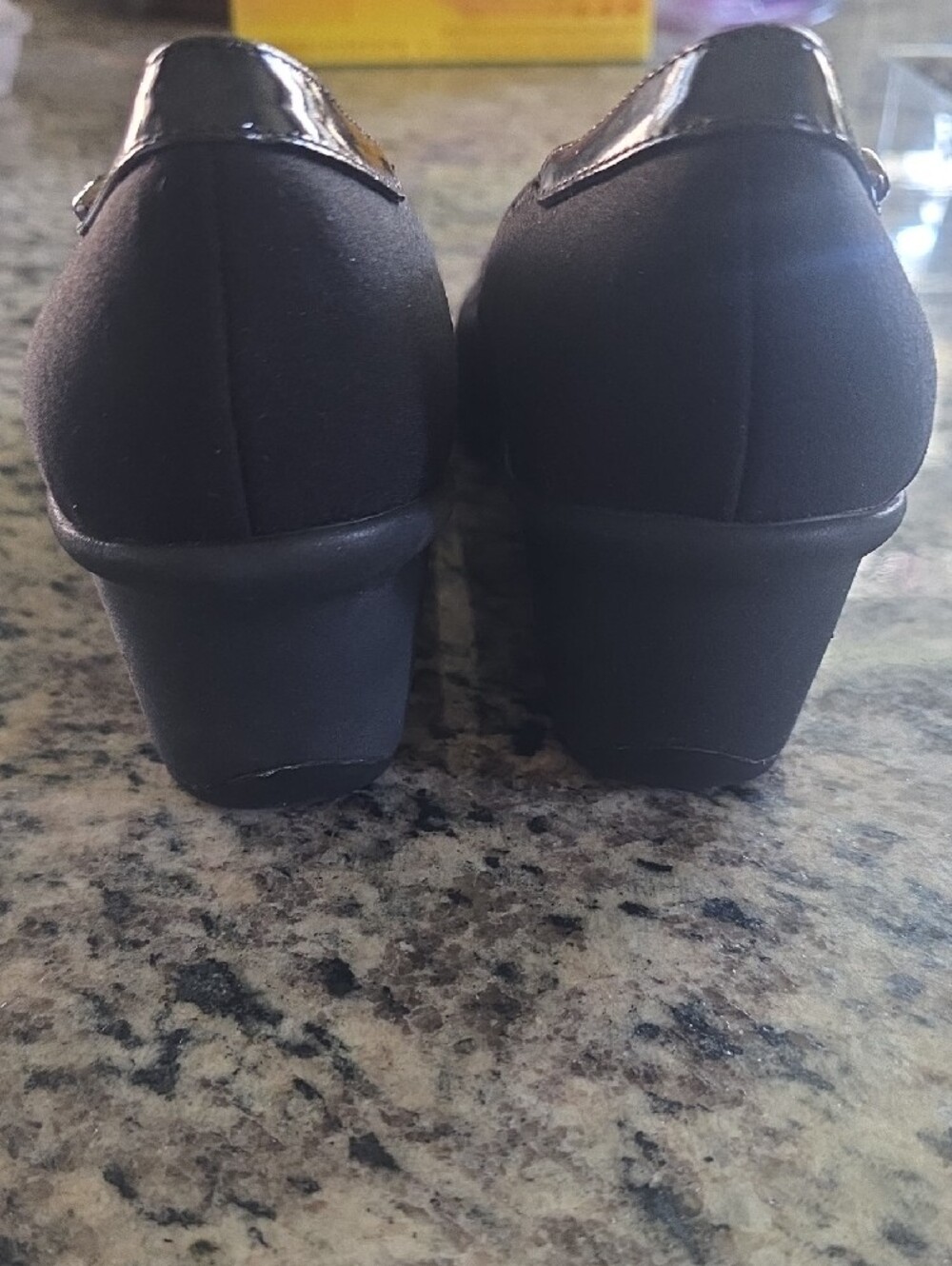 Anne Klein Black Pointed Toe Heels - Picture 5 of 6